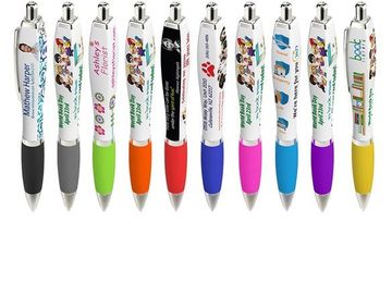 Squared Basset Performance Blank Ink Pen With Gripper